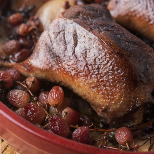 duck with grapes recipe