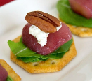 Poached Pear and Goat Cheese Appetizer Recipe