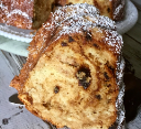 Cherry-Port Swirled Bundt Cake with Almond Streusel